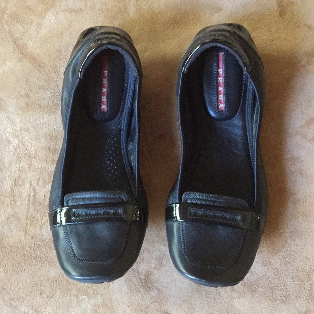 Prada Sport Ballet flats Smooth Patent Leather